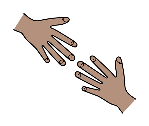 Connect with other people symbol