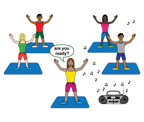 physically active symbol