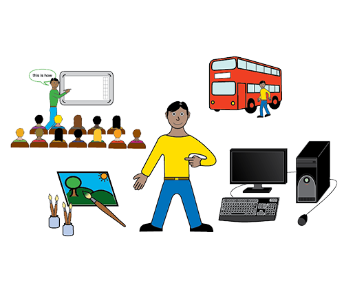Learn new skills symbol