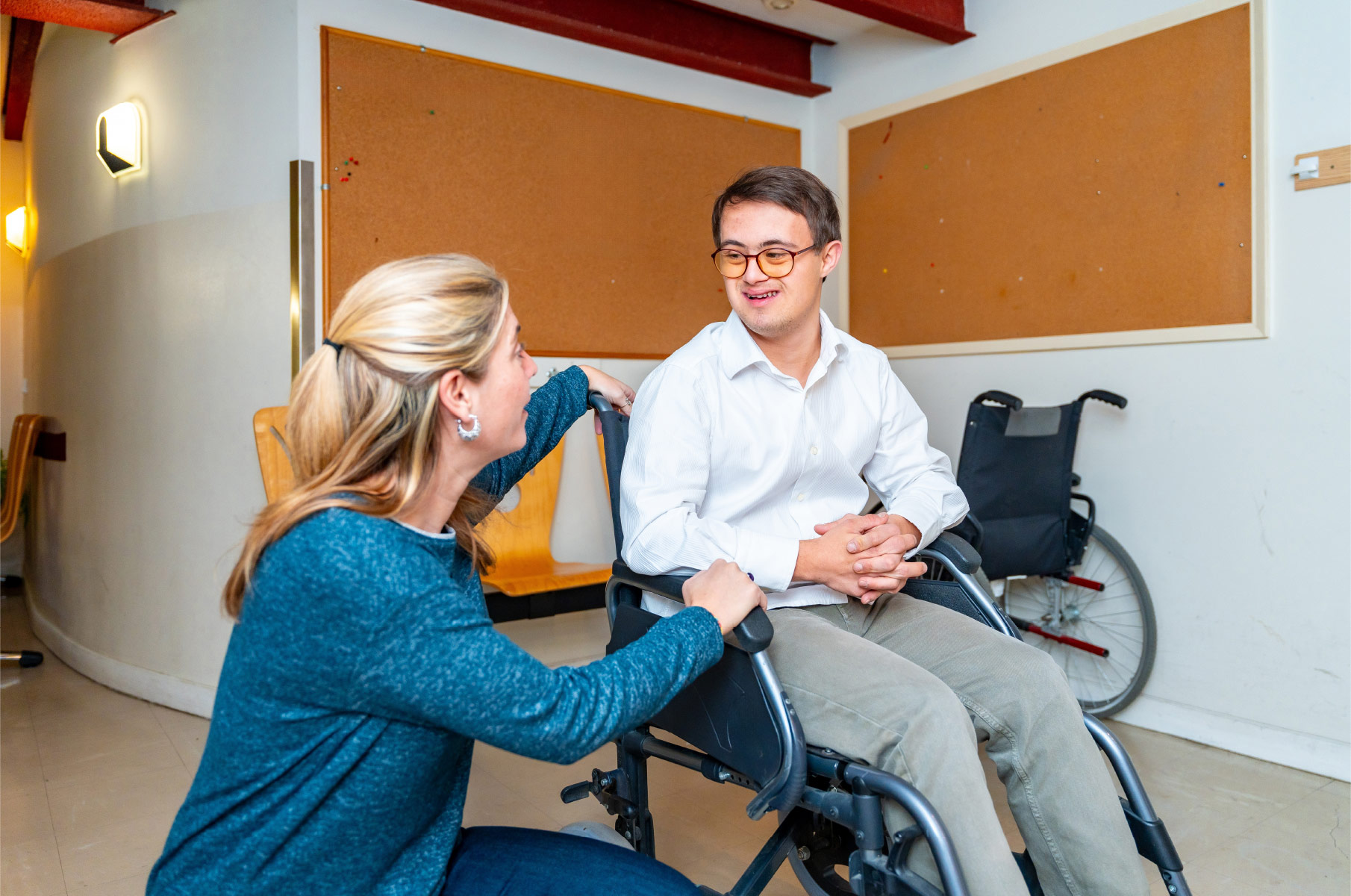 male wheel chair user